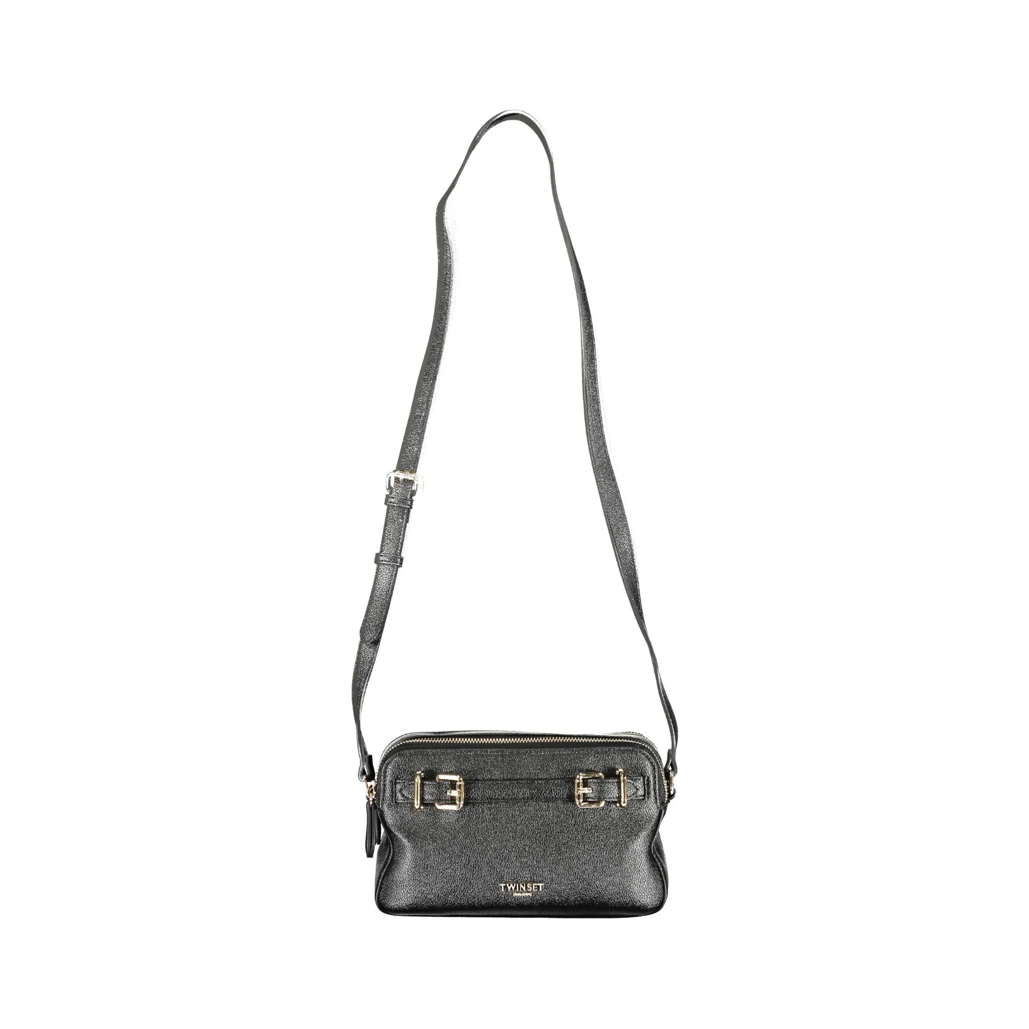 Twinset Borsa a Tracolla Donna Nera Logo Borse Nero - foto prodotto